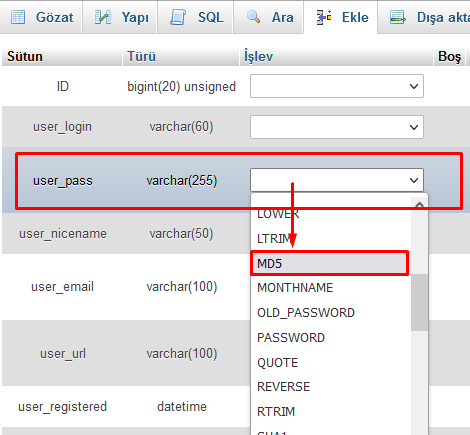 WordPress Admin Panel Şifresini Değiştirme cPanel
