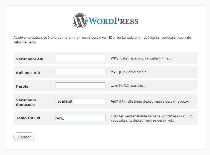 WordPress Kurulumu Resimli Anlatım